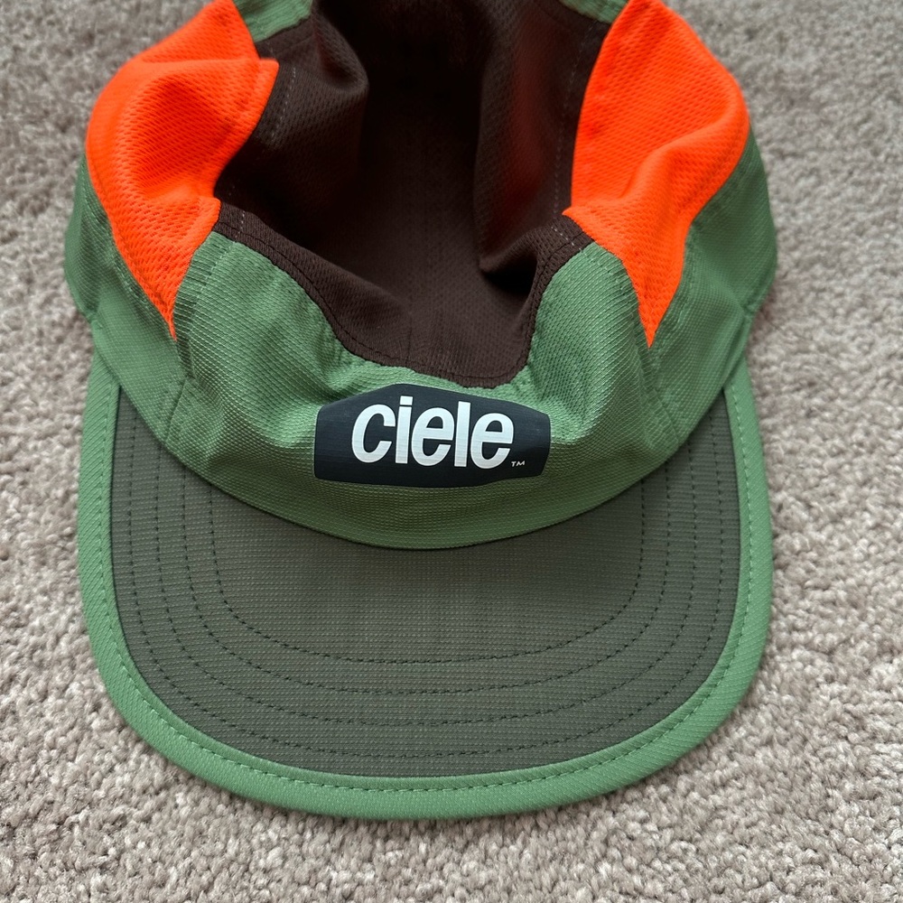Ciele Green, brown, and Orange Cap